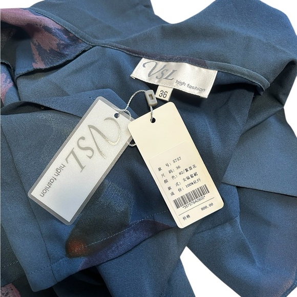 BNWT Elegant Blue Women's Skirt Set - Picture 6 of 7